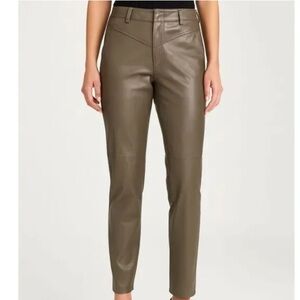 New AG Cleo High Waist Kick Flare Faux Leather Pants Portobello Road NWT Size 29